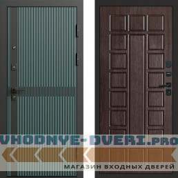 Входная дверь ГРАУНД Velutto Verde Бетон Престиж Венге